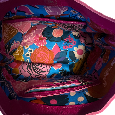 Spica tote interior pockets and cotton lining