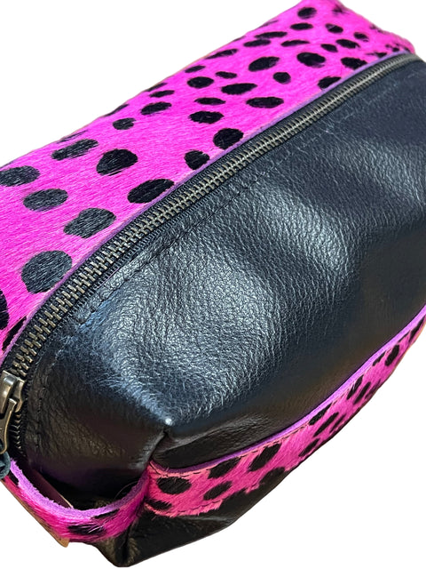 The Store It (Black) | Handmade Leather Dopp Kit | Premium Leather Travel Toiletry Bag