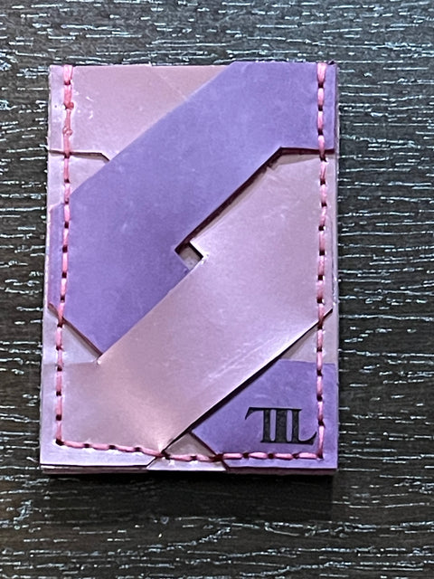 Handmade Crossover Leather Wallet | Double-Sided Card Holder with Free Engraving