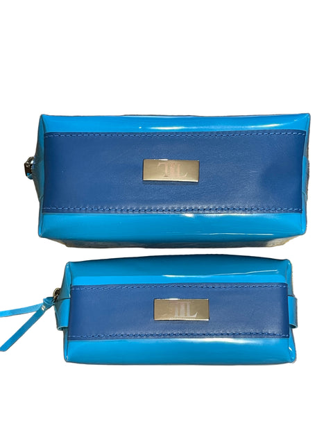 The Store It (Blue) | Handmade Leather Dopp Kit | Premium Leather Travel Toiletry Bag