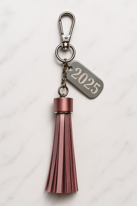 Project Dress a Girl 2025 Tassel Keychain - Premium Handmade Leather Accessories