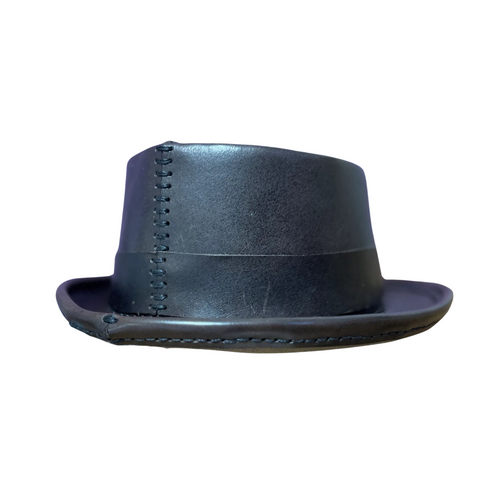 Dark Brown Pork Pie Hat