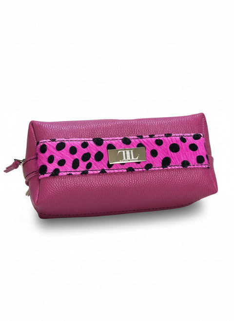 The Store It (Pink) | Handmade Leather Dopp Kit | Premium Leather Travel Toiletry Bag