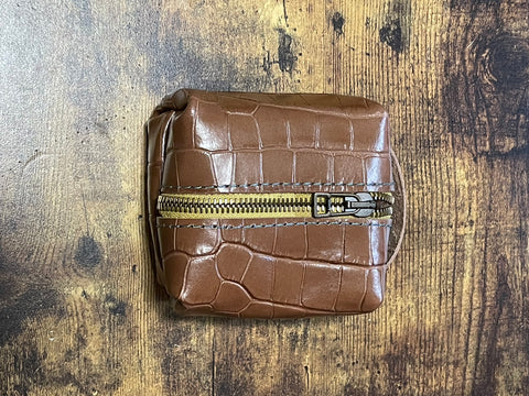 The Little Organizer | Handmade Leather Organizer Pouch | Small Zippered Travel Case