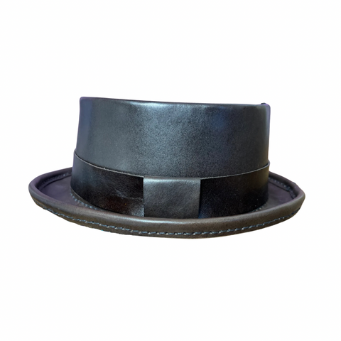 Dark Brown Pork Pie Hat