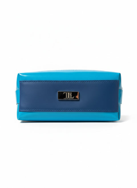 The Store It (Blue) | Handmade Leather Dopp Kit | Premium Leather Travel Toiletry Bag