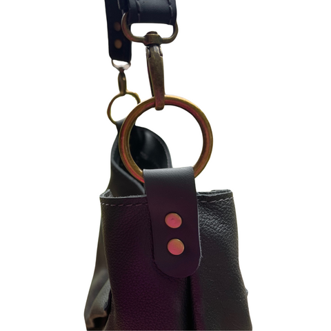 The Spica | Italian Pebbled Leather Slouchy Shoulder Tote Bag