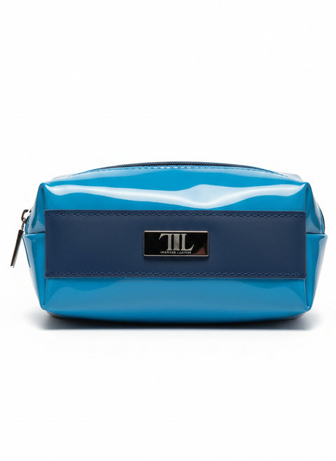 The Store It (Blue) | Handmade Leather Dopp Kit | Premium Leather Travel Toiletry Bag