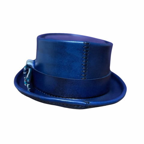 Blue Pork Pie Hat