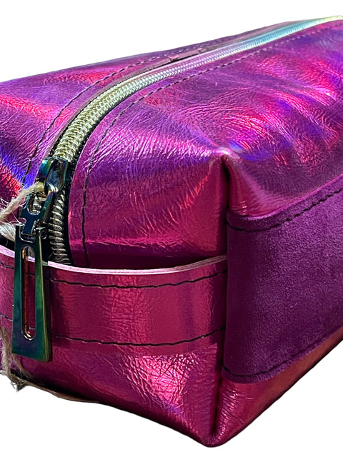 The Store It (Pink) | Handmade Leather Dopp Kit | Premium Leather Travel Toiletry Bag