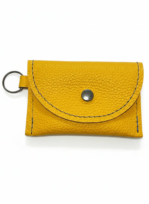 The Keychain Wallet | Handmade Leather Keychain Wallet | Small Card Holder with Key Ring