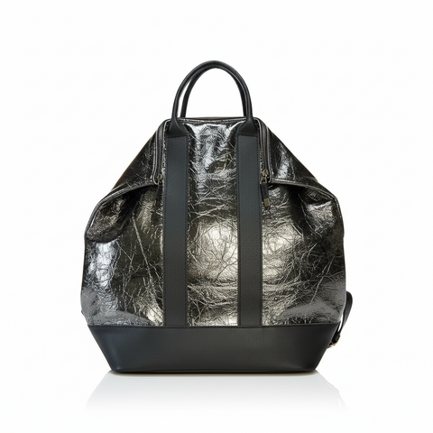 The Summit - Premium Chanel-Grade Metallic Leather Backpack