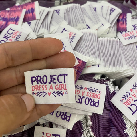 Project Dress A Girl Labels (LARGE)