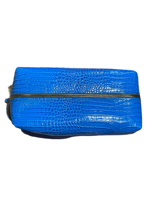 The Store It (Blue) | Handmade Leather Dopp Kit | Premium Leather Travel Toiletry Bag