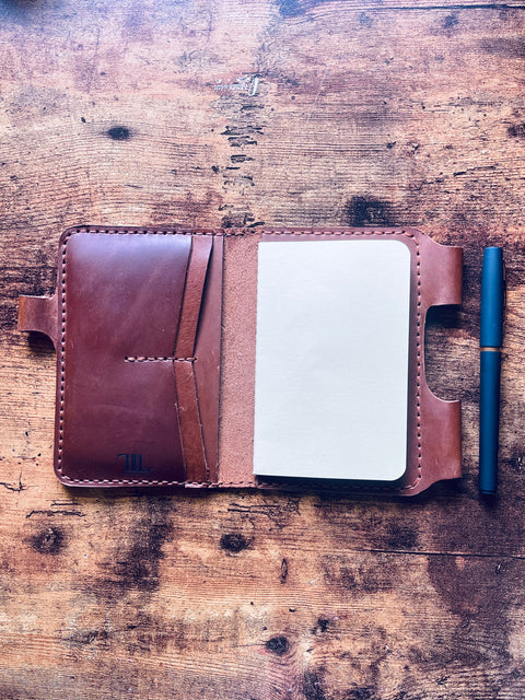 The Traveling Note Taker - Passport and Field Notes Cover with Pen Closure