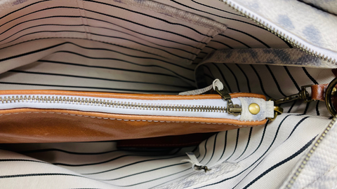 Inspired Tote and Rose Wristlet | Custom-Made | White & Gray Corner