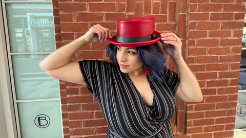 Red Pork Pie Hat