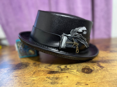 Black Pork Pie Hat