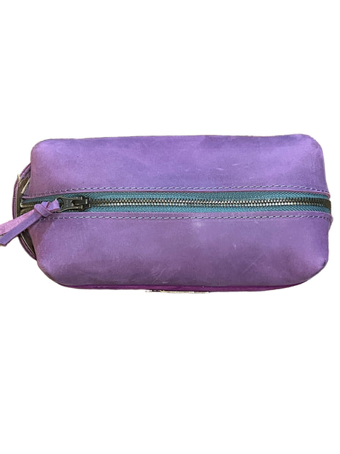 The Store It (Pink) | Handmade Leather Dopp Kit | Premium Leather Travel Toiletry Bag