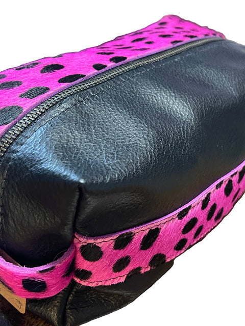 The Store It (Black) | Handmade Leather Dopp Kit | Premium Leather Travel Toiletry Bag