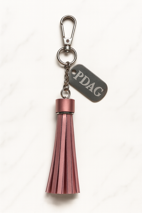Project Dress a Girl 2025 Tassel Keychain - Premium Handmade Leather Accessories
