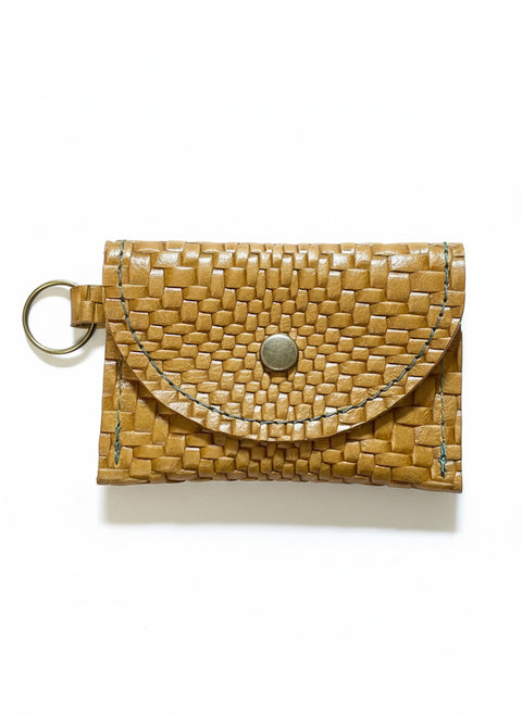 The Keychain Wallet | Handmade Leather Keychain Wallet | Small Card Holder with Key Ring