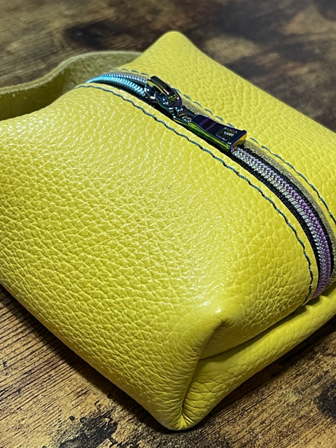 The Little Organizer | Handmade Leather Organizer Pouch | Small Zippered Travel Case