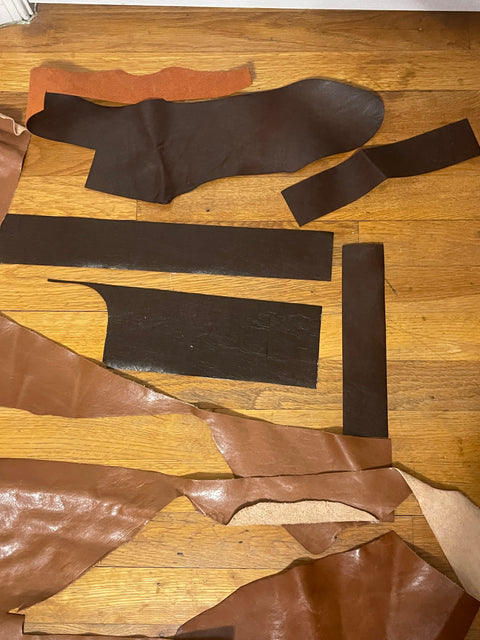Brown Leather Scraps