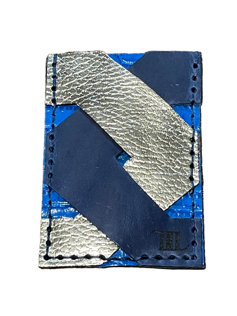 Handmade Crossover Leather Wallet | Double-Sided Card Holder with Free Engraving