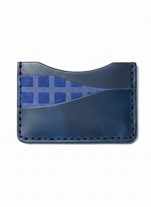 Handmade Minimalist Leather Wallet  - One Sided | Hand-Stitched Card Holder