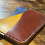 Handmade Minimalist Leather Wallet  - Double Sided | Hand-Stitched Card Holder