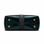 Bottom of lambskin crossbody showing 4 protective purse feet