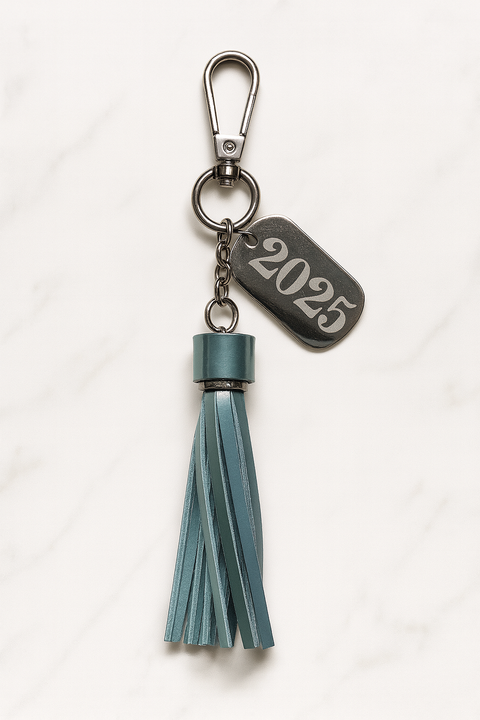 Project Dress a Girl 2025 Tassel Keychain - Premium Handmade Leather Accessories