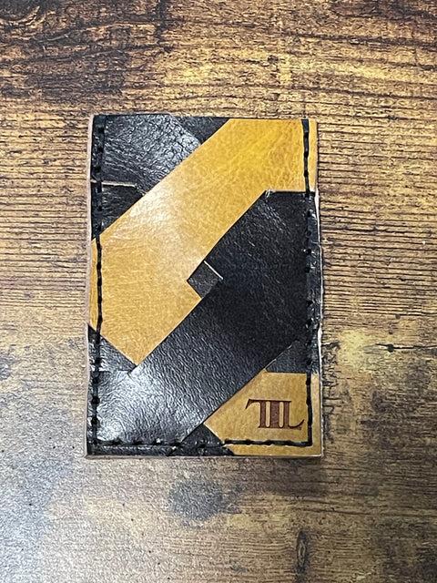 Handmade Crossover Leather Wallet | Double-Sided Card Holder with Free Engraving
