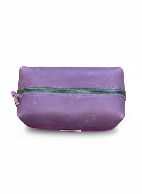 The Store It (Pink) | Handmade Leather Dopp Kit | Premium Leather Travel Toiletry Bag