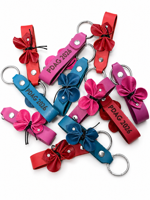 The Monarch – Project Dress a Girl 2026 Leather Butterfly Keychain