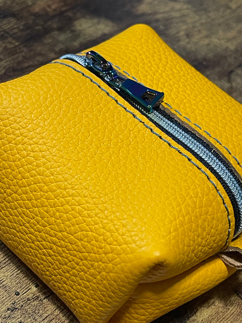 The Little Organizer | Handmade Leather Organizer Pouch | Small Zippered Travel Case