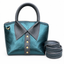 Handmade Emerald Teal Lambskin Crossbody Bag | Designer Deadstock Leather