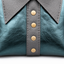 Handmade Emerald Teal Lambskin Crossbody Bag | Designer Deadstock Leather