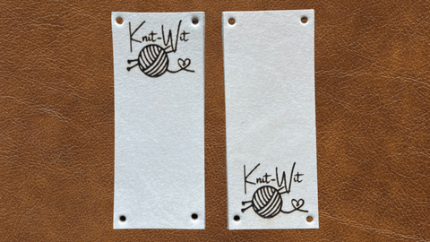 Leather Labels - Knitting Pack